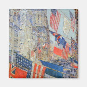 Aimant Fête des Alliés, mai 1917 par Childe Hassam, Art V