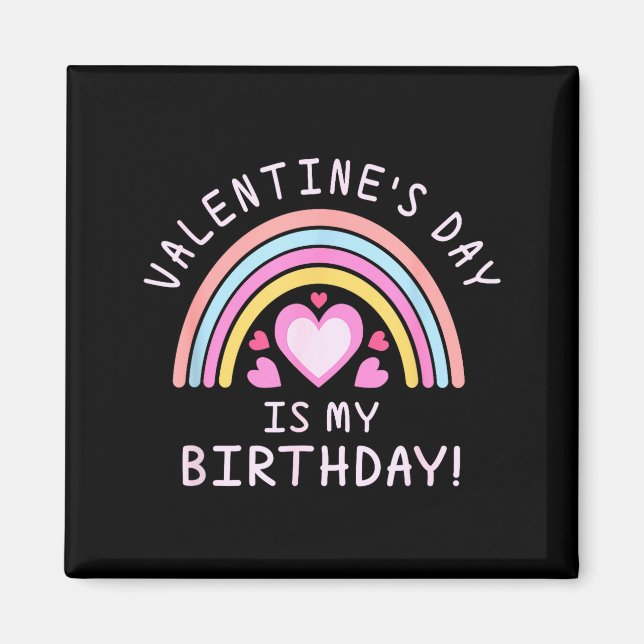 Aimant Fête des femmes Saint-Valentin Anniversaire Arc-en (Devant)
