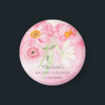 Aimant Fête des mariées florale des fleurs du printemps<br><div class="desc">Superbe conception de douche à nuptiale fleurie avec de magnifiques fleurs de printemps aquarellées,  dont des fleurs de cerisiers roses. Visitez notre boutique pour voir toute notre collection de fleurs printanières.</div>