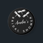 Aimant Fête des mariées noire de libellules mignonnes<br><div class="desc">Faveurs de l'aimant de Fête des mariées avec libellules</div>