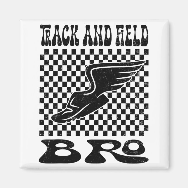 Aimant Fête Des Mères De Brand Track Et Field (Devant)