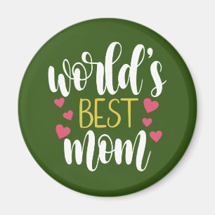 Aimant Fête des mères de la meilleure maman du monde   Ma