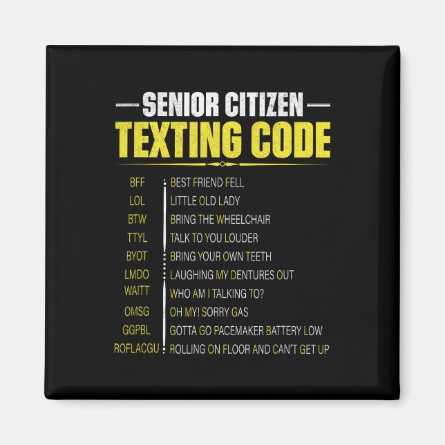 Aimant Fête des pères du Code de Textes pour Gran (Devant)