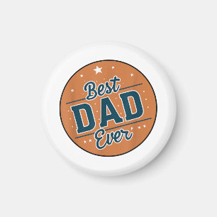 Aimant Fête des Pères Meilleur Papa du Monde