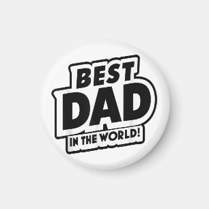 Aimant Fête des Pères Meilleur Papa du Monde