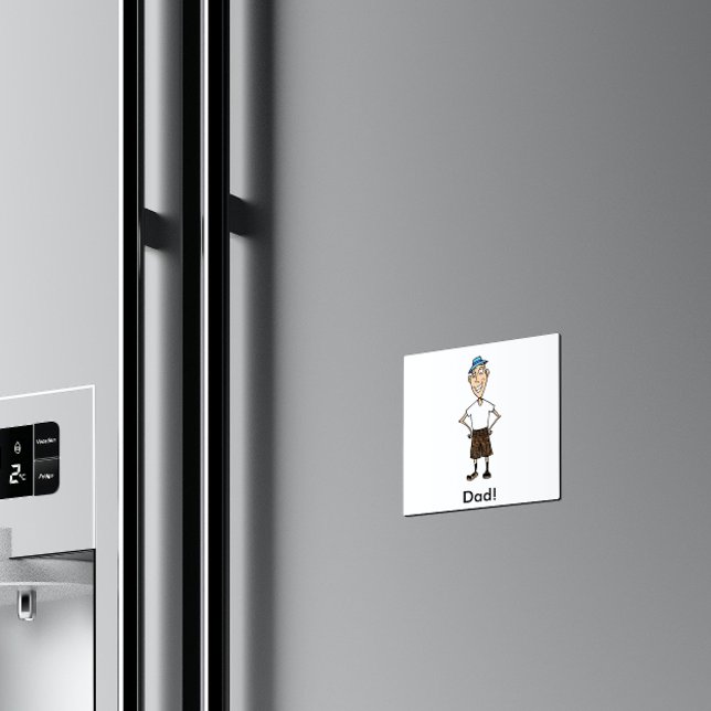 Aimant Fête des pères Retro Papa (Créateur téléchargé)