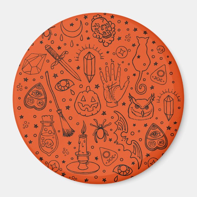 Aimant Fête d'Halloween (Devant)