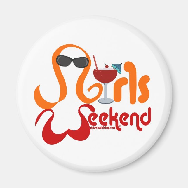 Aimant Fête du week-end des filles (Devant)