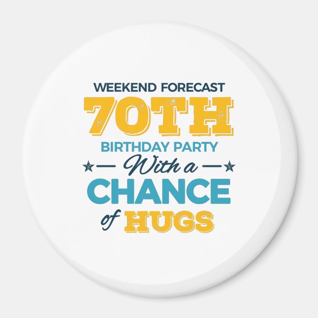Aimant fête le 70e anniversaire (Devant)