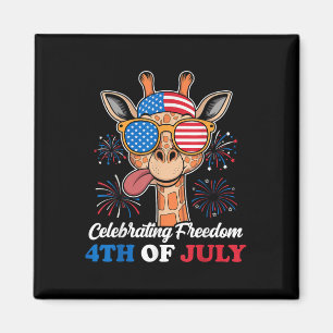 Aimant Fêter la liberté 4 juillet Drapeau américain patri