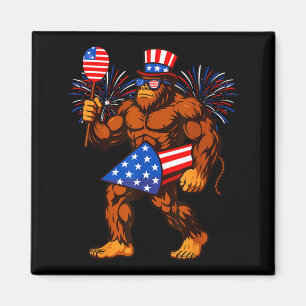 Aimant Feu d'artifice Bigfoot drapeau américain Bigfoot 4