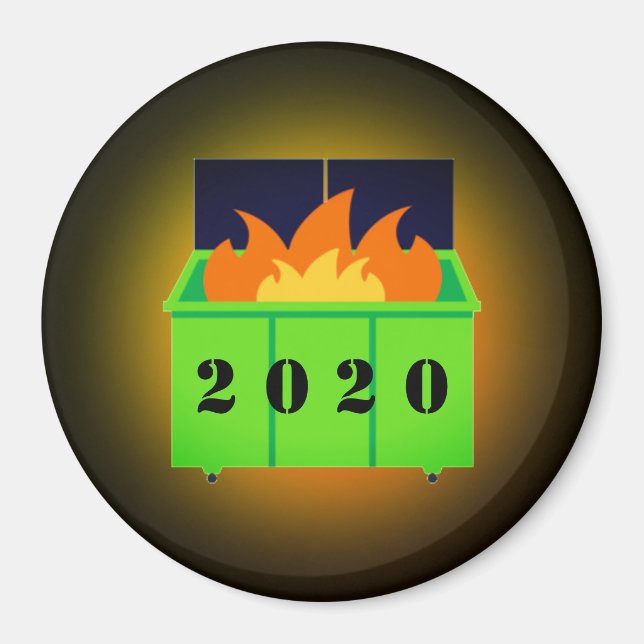 Aimant Feu de benne personnalisable 2020 (Devant)