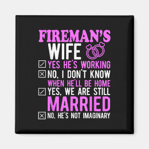 Aimant Feu de femme mariée mariée Anniversaire Funny Fir