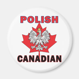 Aimant Feuille d'aigle canadienne polonaise