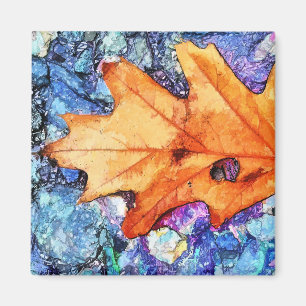 AIMANT FEUILLE D'AUTOMNE