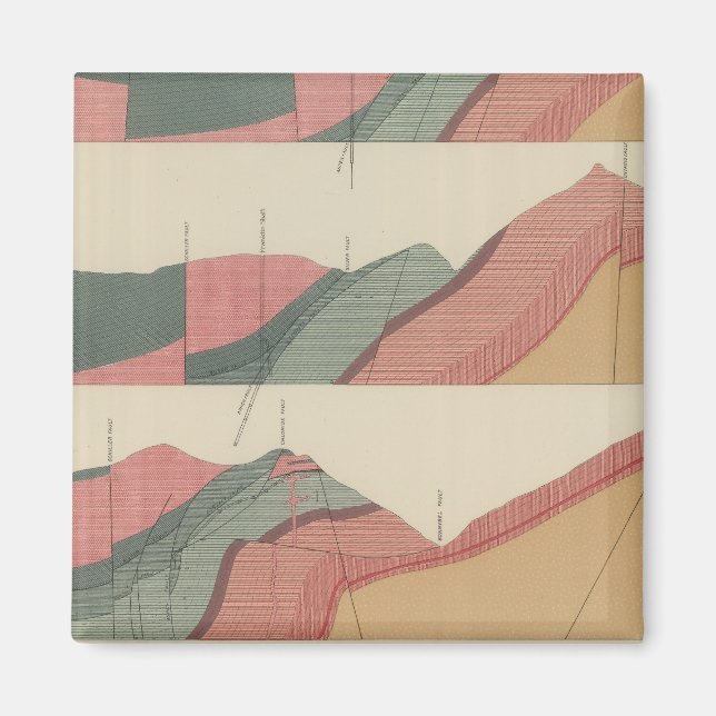 Aimant Feuille de montagne Aspen 2 (Devant)