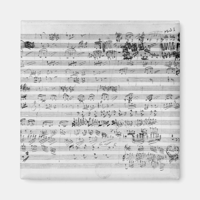 Aimant Feuille de score autographe pour le Trio mi bemol  (Devant)