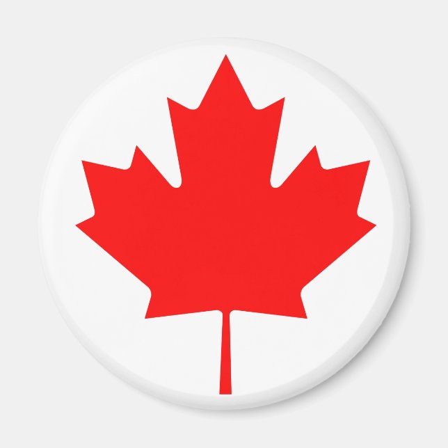 Aimant Feuille d'érable du Canada (Devant)