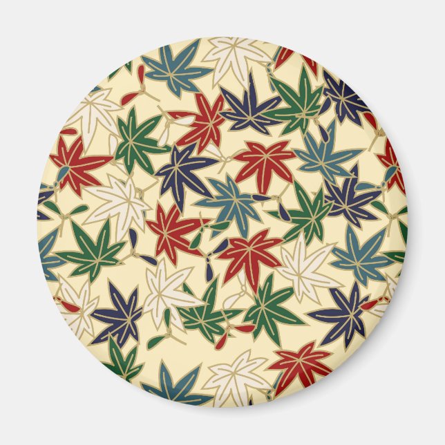 Aimant Feuille d'érable japonaise (Devant)