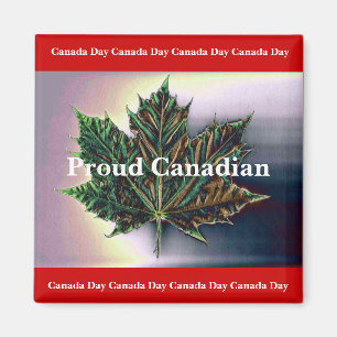 Aimant Feuille fière de Canadien-Érable