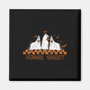 Aimant Feuille Halloween Ghost Cheval Citrouille Costume