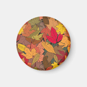 Aimant Feuilles d'automne colorées