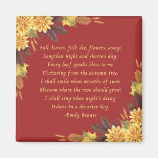 Aimant Feuilles d'automne d'Emily Bronte