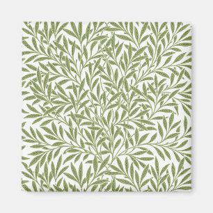 Aimant Feuilles de saule victoriennes vintage par William