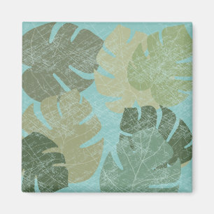 Aimant Feuilles dénaturés tropicaux