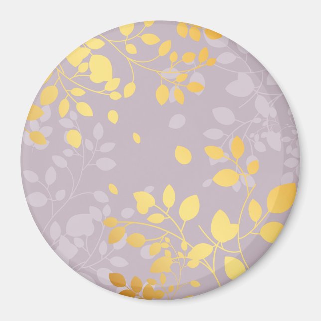 Aimant Feuilles d'or 9 (Devant)