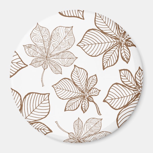 Aimant Feuilles stylisées 4 (Devant)