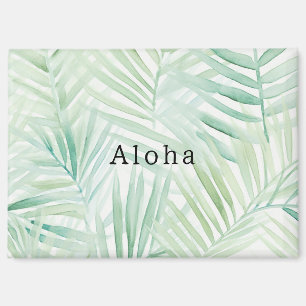 Aimant Feuilles Tropicales Vertes Aloha