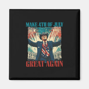 Aimant Feux d'artifice Drôle Trump Américain Faire 4 Juil