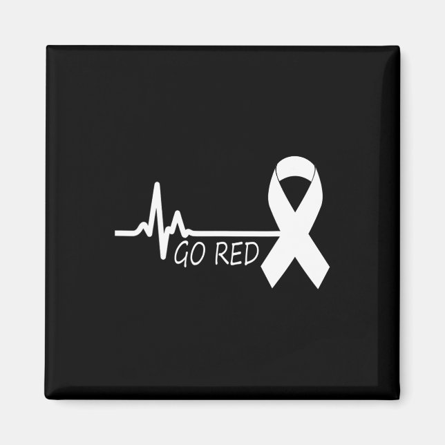 Aimant Février Mois de la santé cardiaque American Heart  (Devant)