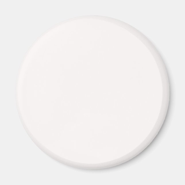 Aimant FFAFA blanc neige - Option pour ajouter un nom (Devant)