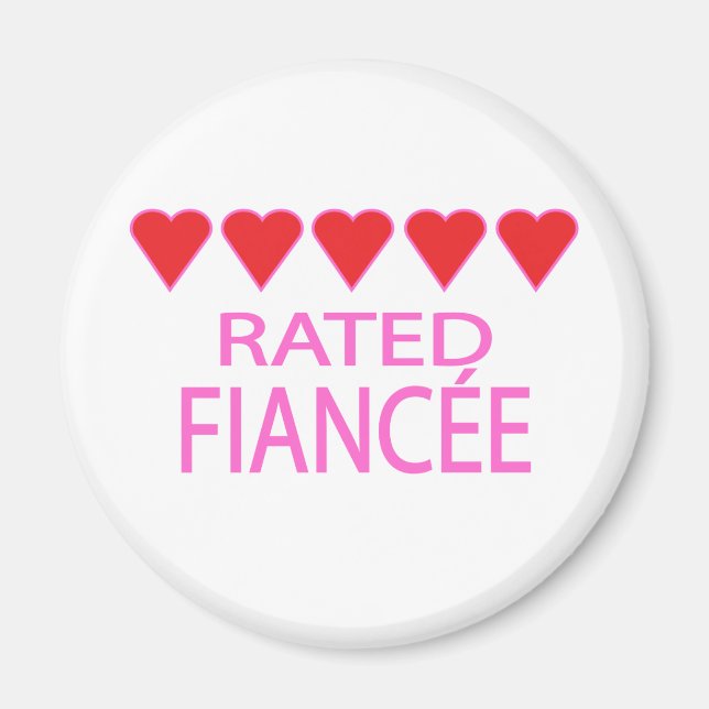 Aimant Fiancée Cinq Coeurs (Devant)