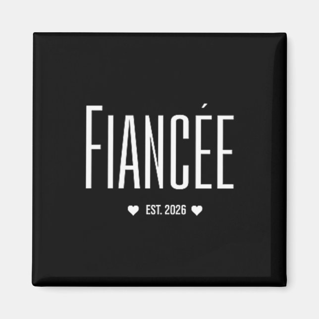 Aimant Fiancée Est 2026 Pochette Future Wife Bientôt Mme (Devant)