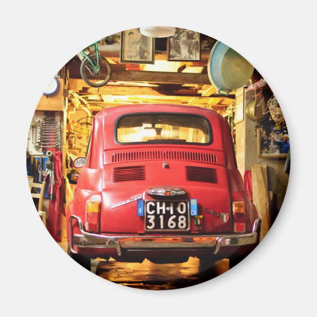 Aimant Fiat 500 en Italie (Devant)