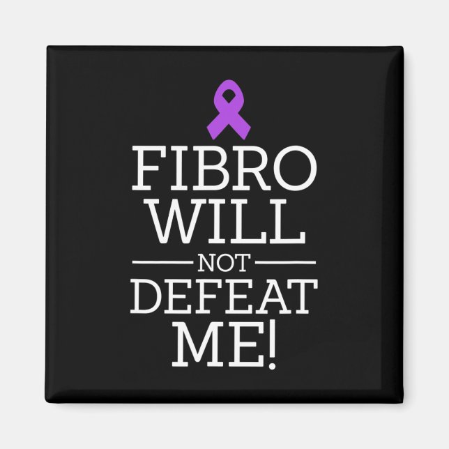 Aimant Fibro, le guerrier de sensibilisation à la fibromy (Devant)