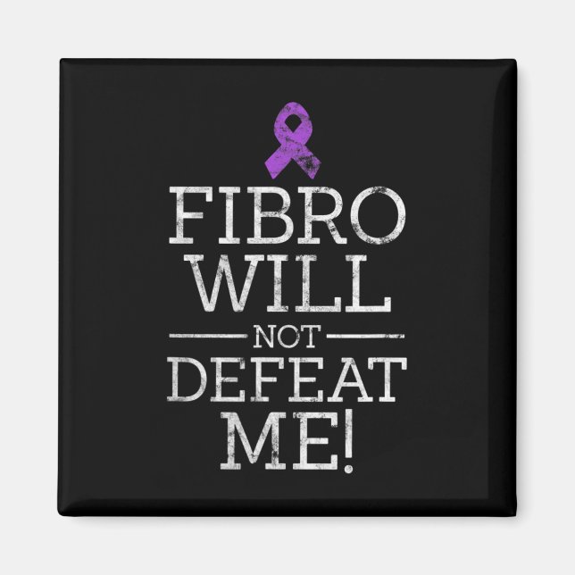 Aimant Fibro Ne Me Défendra Pas Fibromyalgie Sensibilisat (Devant)