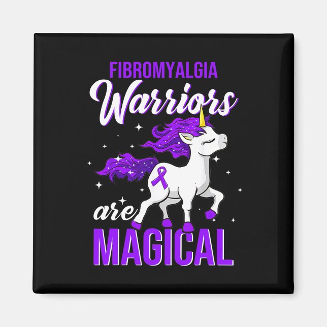 Aimant Fibromyalgie Guerrier de sensibilisation amusant U (Devant)