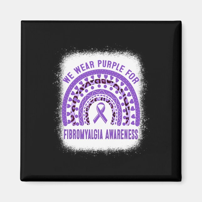 Aimant Fibromyalgie Sensibilisation au ruban violet arc-e (Devant)