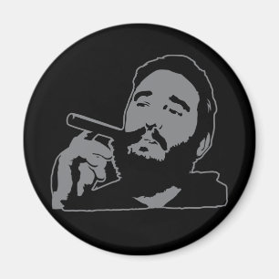 Aimant Fidel Castro avec l'aimant de portrait de cigare
