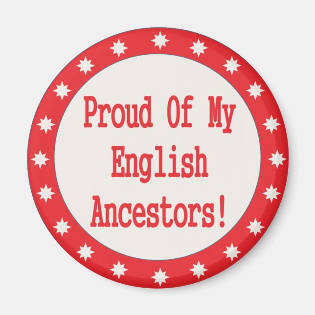 Aimant Fier De Mes Ancêtres Anglais (Devant)