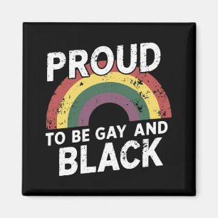 Aimant Fier d'être gay et Mois de la fierté noire 2025