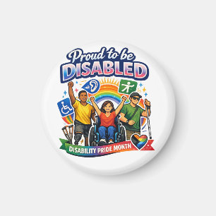 Aimant Fier d'être handicapé