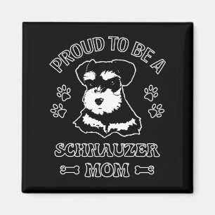 Aimant Fier D'Être Une Maman Schnauzer