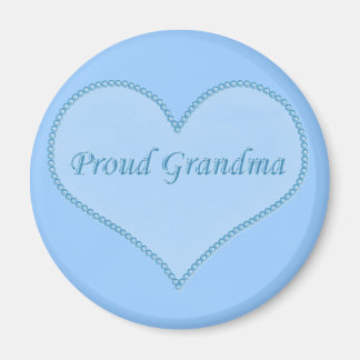 Aimant Fier grand-mère magnétique, bleu