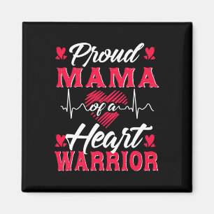Aimant Fier Mama D'Un Guerrier Du Coeur Sensibilisation À