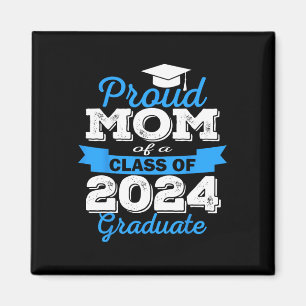 Aimant Fier Maman De 2024 Diplômé Awesome Family College